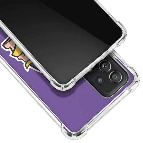 NFL Minnesota Vikings Large Logo Galaxy A52 5G Clear Case